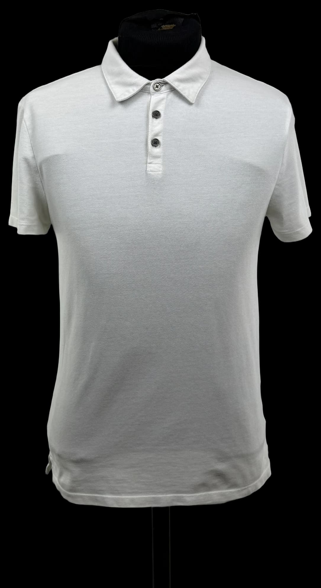 Marc Anthony Men's M White Pique Polo Shirt Short Sleeve Cotton Blend